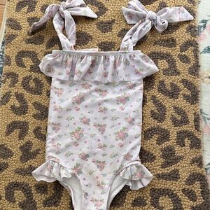 Charming Floral Kids One Piece Swimsuit